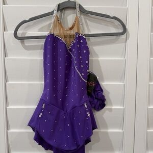 Purple Figure Skating Dress Brad Griffies Child Small NWT